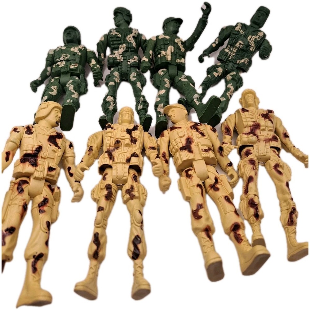 Vintage Lot of 8 Greenbrier International Toys Military Special Forces Soldiers